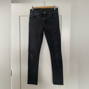 Used black skinny lin nudies